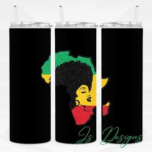 Black history month 20 oz skinny tumbler